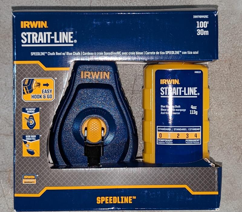 STRAIT-LINE® SPEEDLINE™ Chalk Reel w/ Blue Chalk