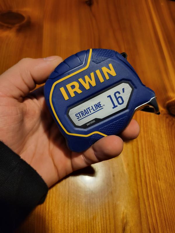 IRWIN IWHT36345 Bi-Material Tape Measure, 25-ft