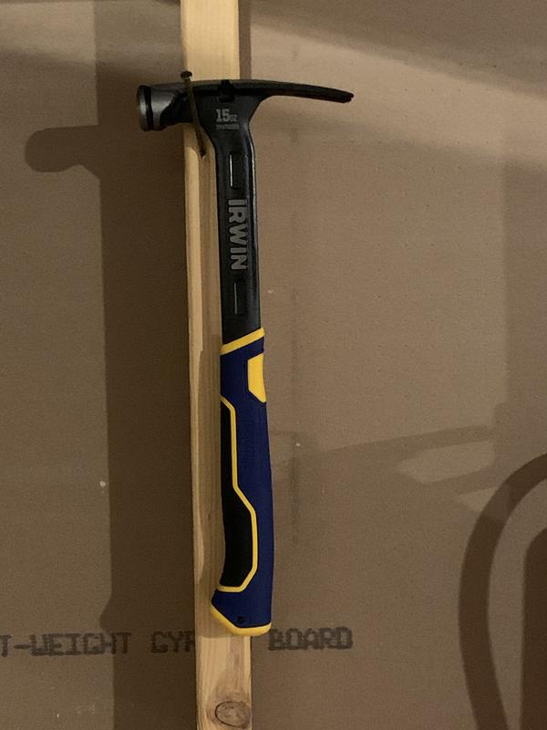 IRWIN 15-oz Smooth Face Steel Head Steel Claw Hammer IWHT51015 at Lowes.com