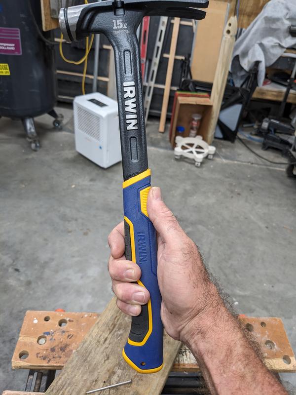 IRWIN 15-oz Smooth Face Steel Head Steel Claw Hammer IWHT51015 at Lowes.com