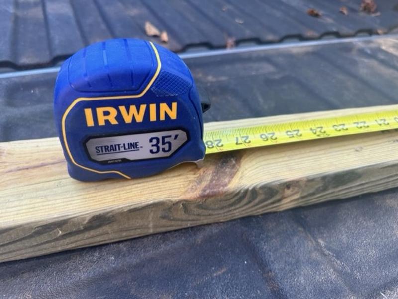 Solid, heavy duty tape measure