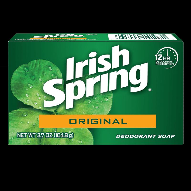 Irish Spring Bar Soap for Men, Original Clean Mens Bar Soap, 12 Pack, 3.7  Oz Soap Bars