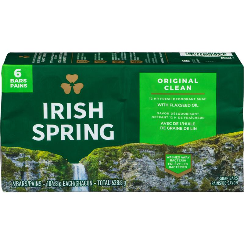 Irish Spring Original Clean Bar Soap for Men, 20 ct.