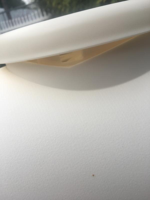 side view of vent in open position