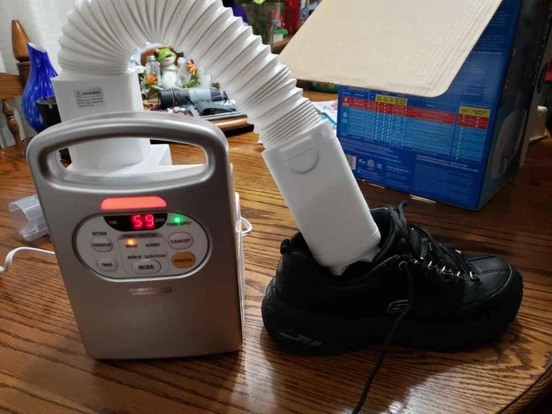 IT EVEN DRIED MY SHOE IN 15 MINTS. AWESOME PRODUCT.