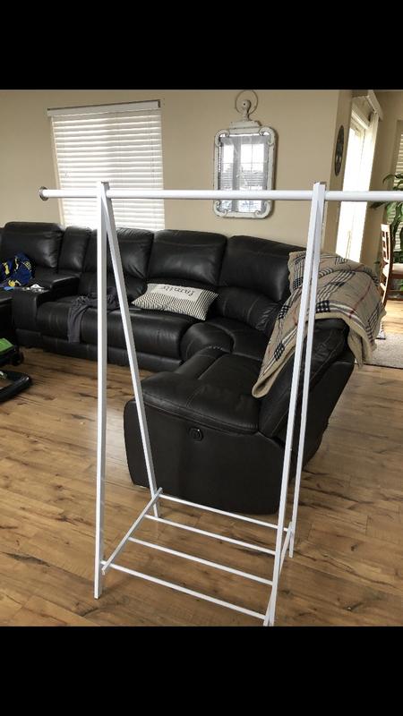 Assembled clothing rack