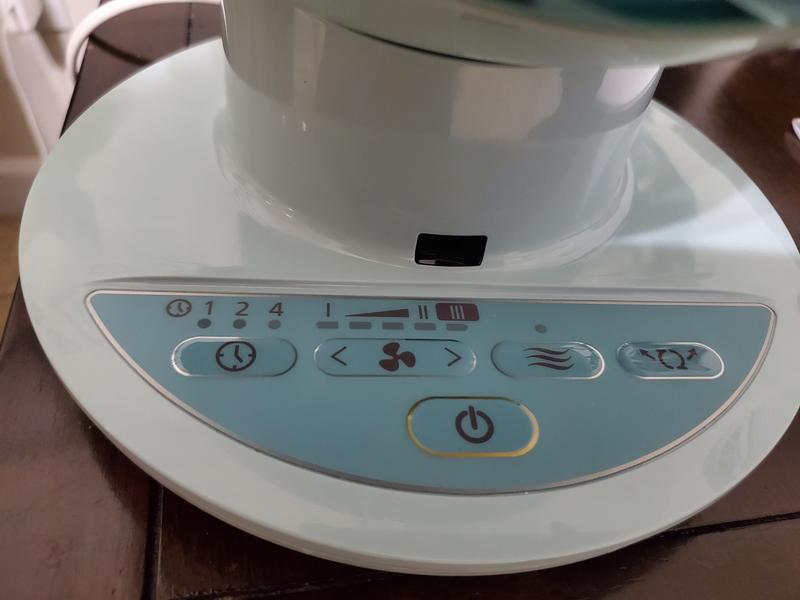 Fan buttons with timing setting for 1, 2 or 4 hours