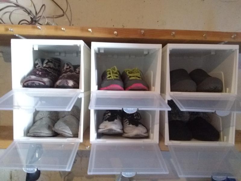 Loving my new show storage bin all nearly out away