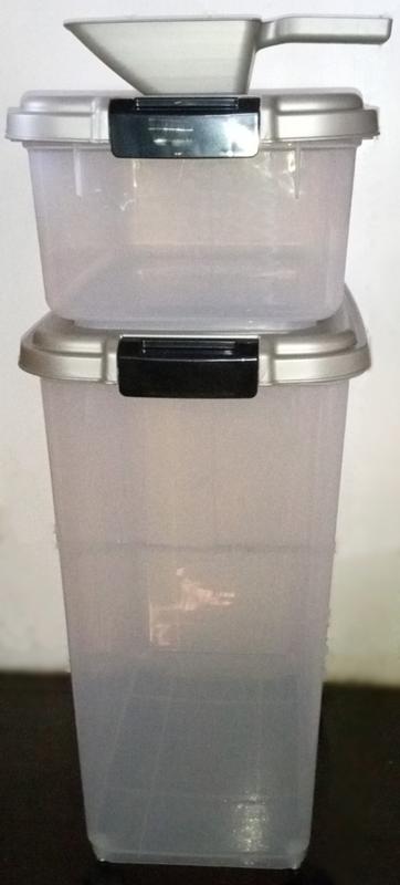 Iris 3- Piece Airtight Pet Food Storage Container Combo Chrome