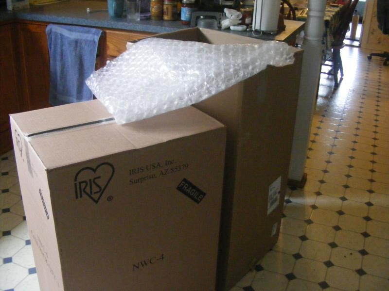 And there was bubble wrap between the two boxes!