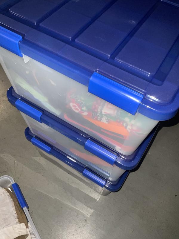 Locking lids and clear storage