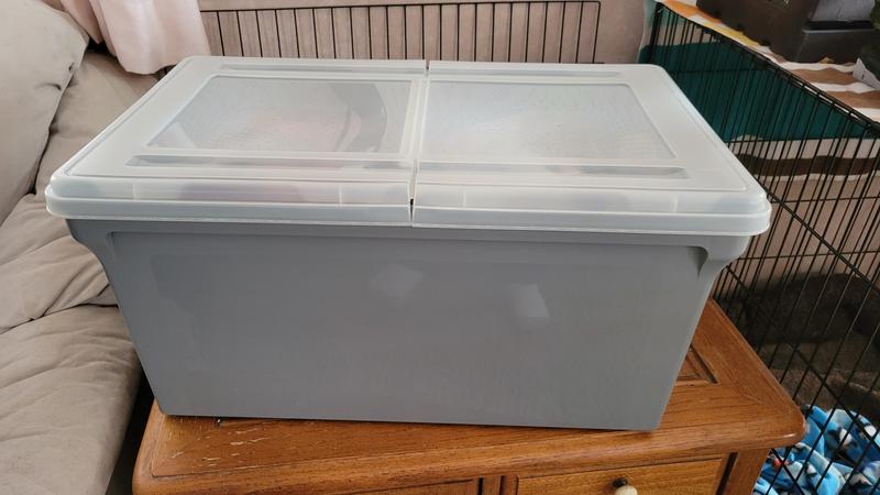 IRIS 3-Pack Snap Tight File Box Large 8.7-Gallons (35-Quart) Gray