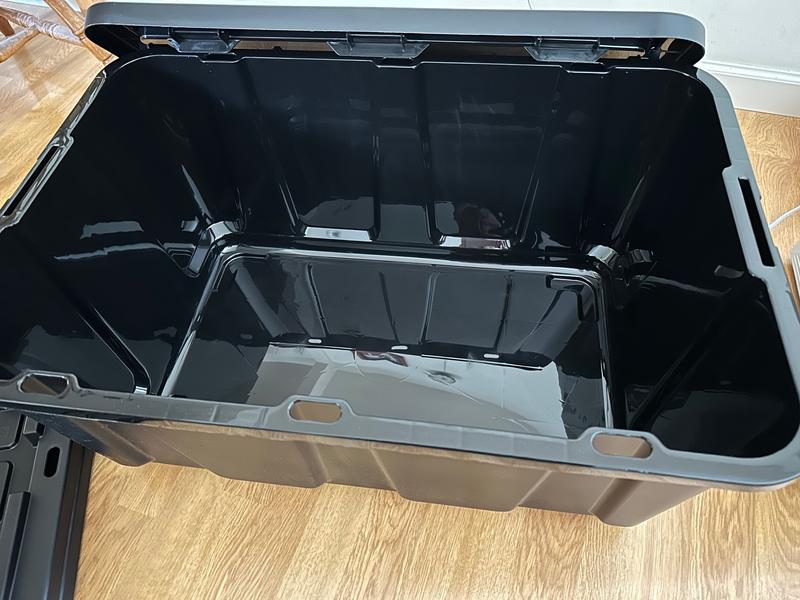 Tough Box 27-Gallon Storage Tote with Lid — 31in.L x 21in.W x