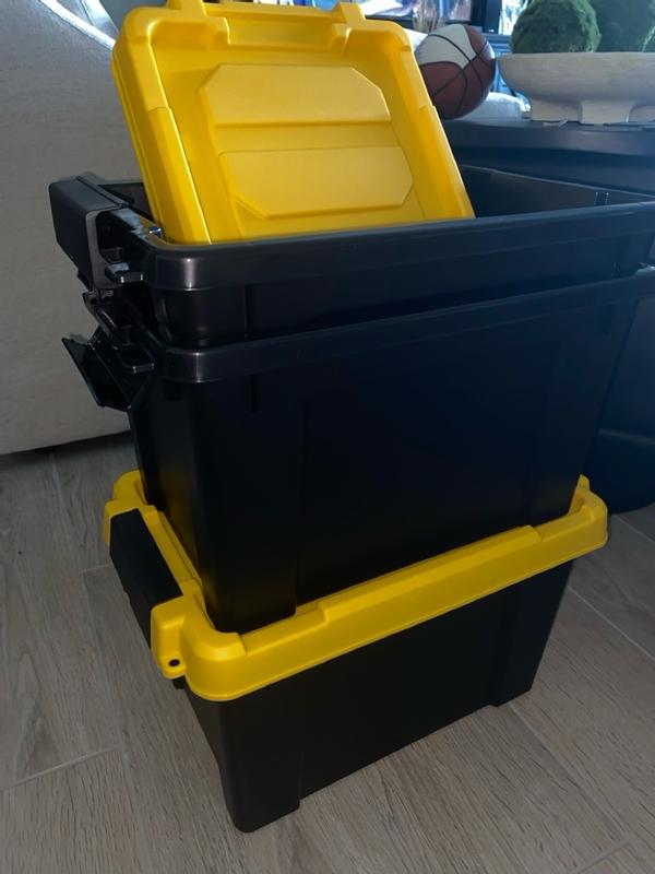 Iris Remington Heavy Duty Store It All Totes Gallon Black Set Of