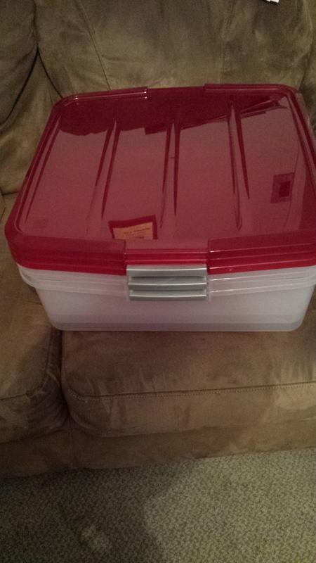 underbed wreath storage.