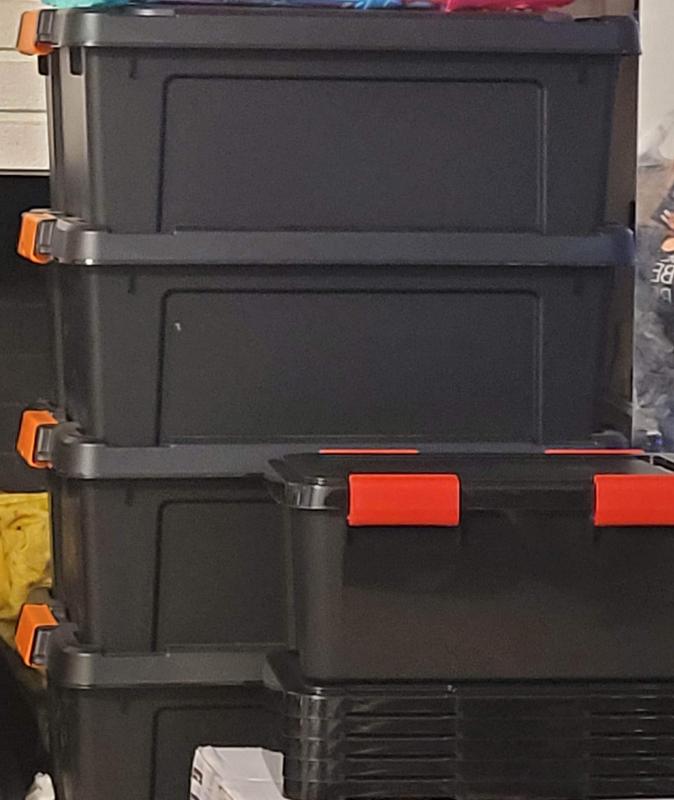 These hefty storage bins make great weather-proof vinyl crates : r/DJs