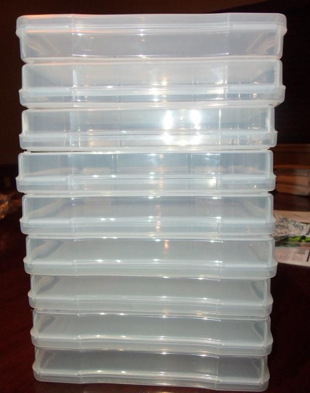 Individual Clear Photo and Craft Keeper Box 5x7 [Pack of 9]