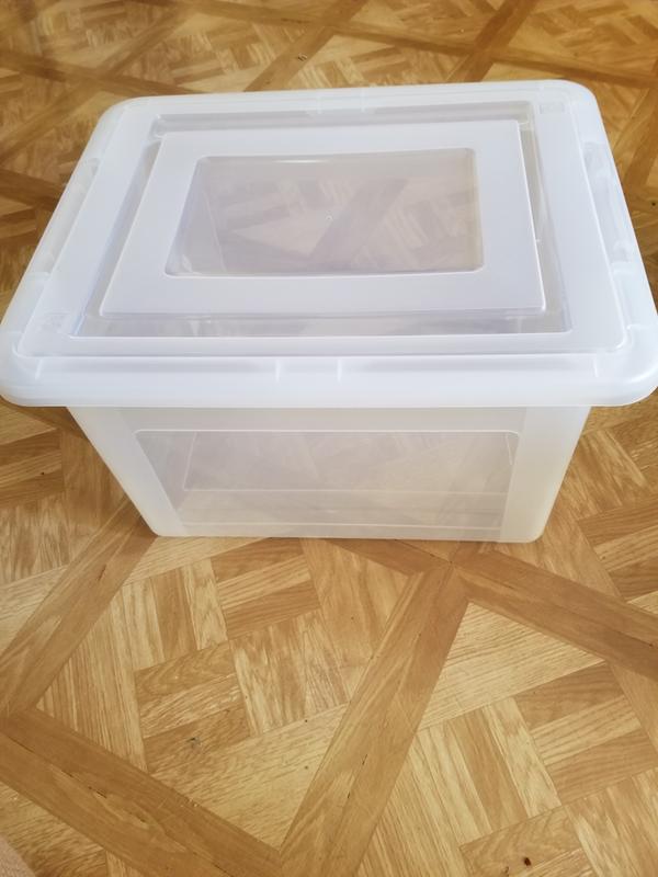 IRIS 3-Pack Snap Tight File Box Large 8.7-Gallons (35-Quart) Gray Tote with  Standard Snap Lid in the Plastic Storage Containers department at