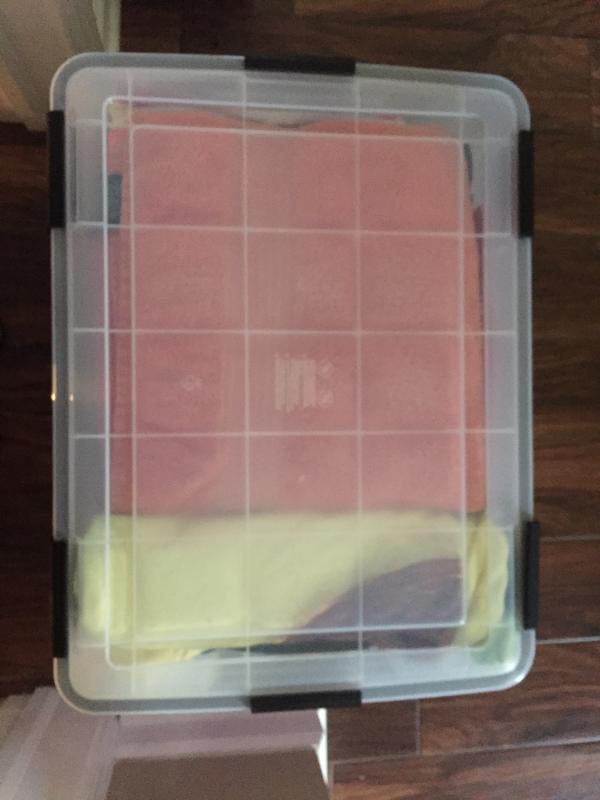 Iris Usa 4pack 74qt Weatherpro Airtight Plastic Storage Bin With