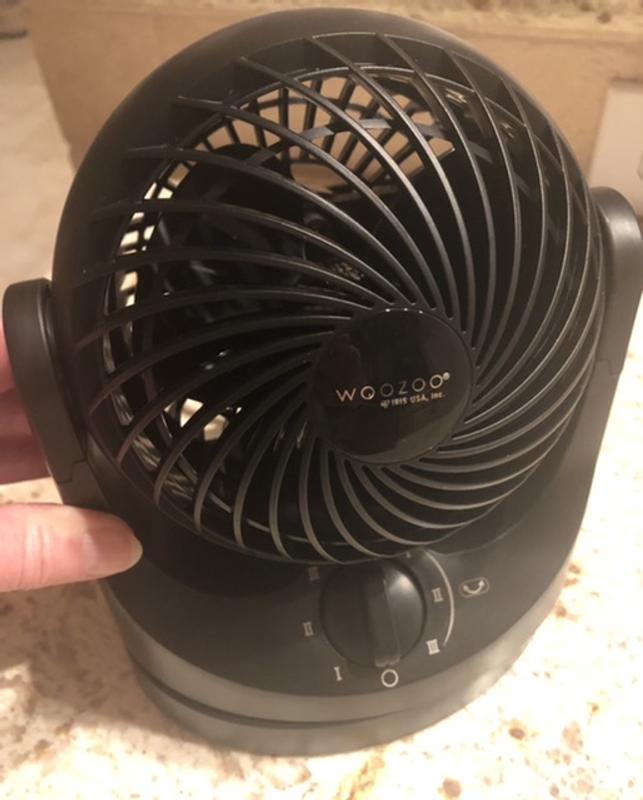 Sturdy base - Fan stays put and doesn’t “walk.”