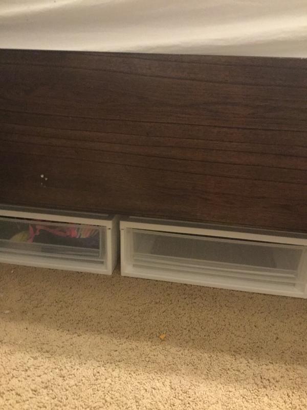 Look his nice they fit under my bed. I can fit four along each side on a king size frame.