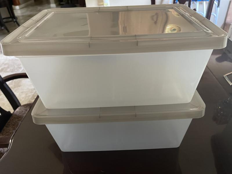 Example of 2 stacked storage boxes