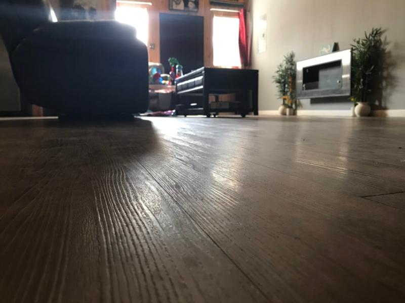 I was able to lay on the floor without thinking about it, to snap this