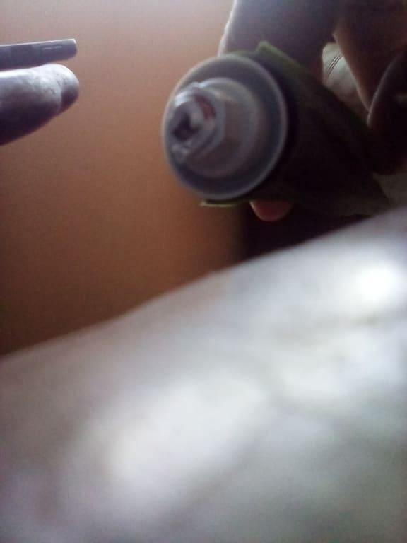 The white end is being chewed up