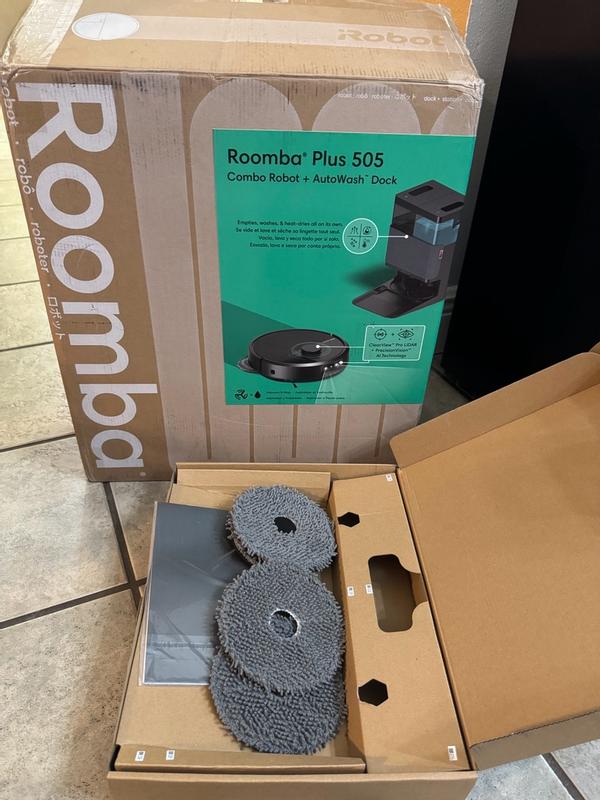 iRobot Roomba 505 Combo 13.8 in. Robotic Vacuum and Mop Plus with