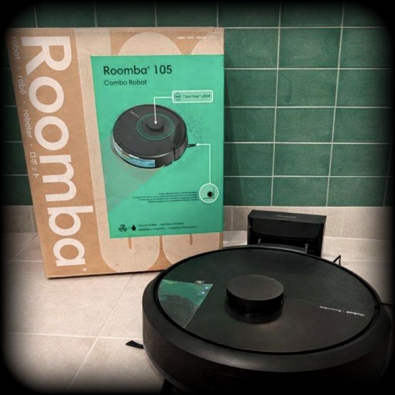 iRobot Roomba 105 Combo 13.2 in. Robotic Vacuum and Mop with Smart
