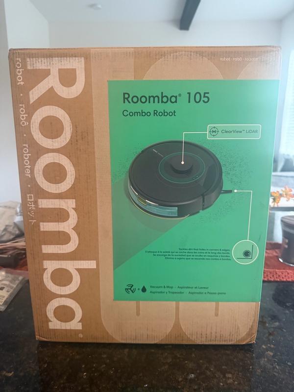 iRobot Roomba 105 Combo 13.2 in. Robotic Vacuum and Mop with Smart