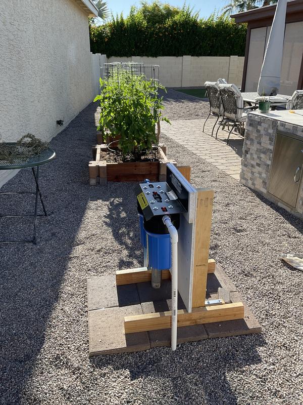 Will be building a 3 sided wall around this with a door to keep out of the AZ sun