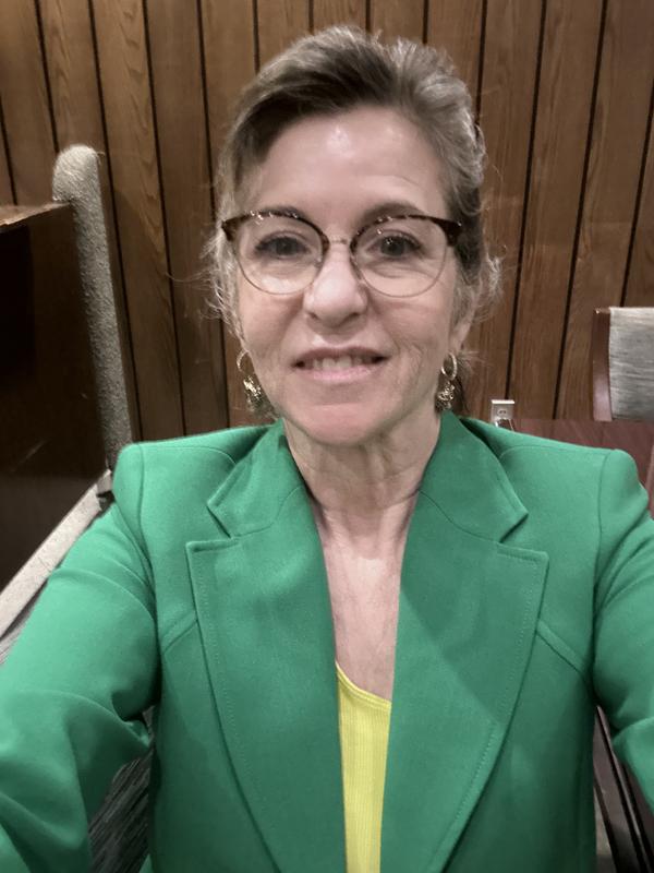 Rosy glow lotion and a little eye makeup. That’s it.