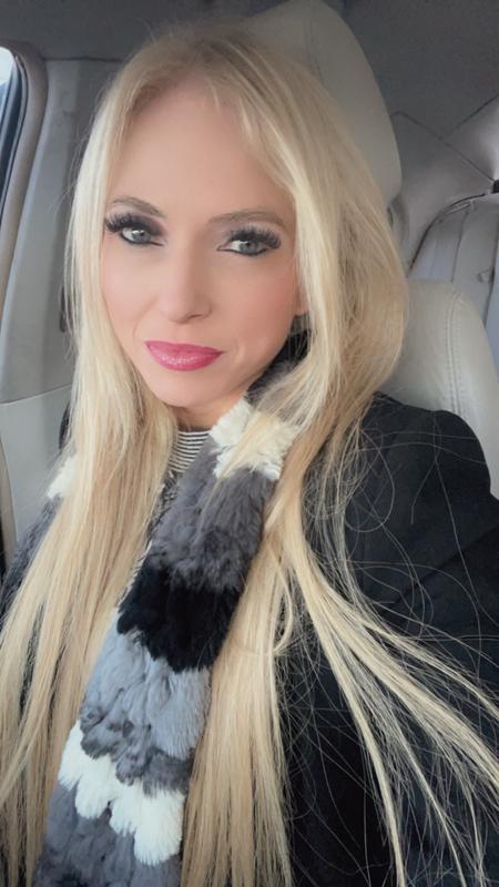 Lip gloss over a lip liner