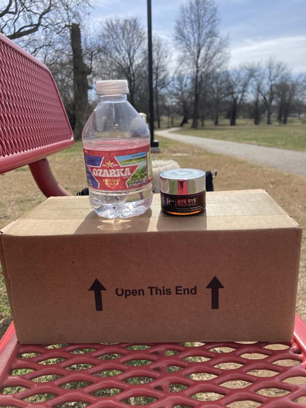 Compared to mini bottle of water (rolling my eyes)