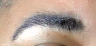 After filling with brow power 2nd application