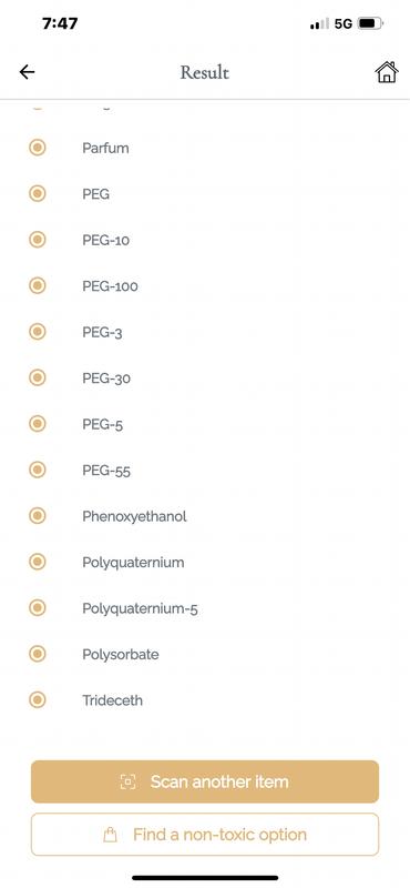 Cancer causing ingredients