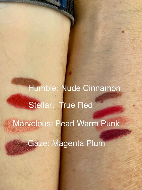 Swatches from sample pack