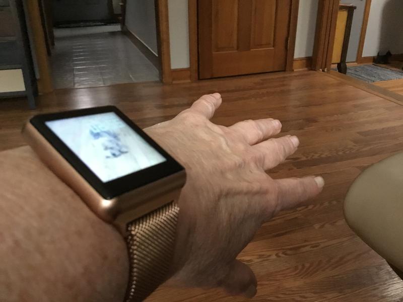 My I touch with rose gold mesh band