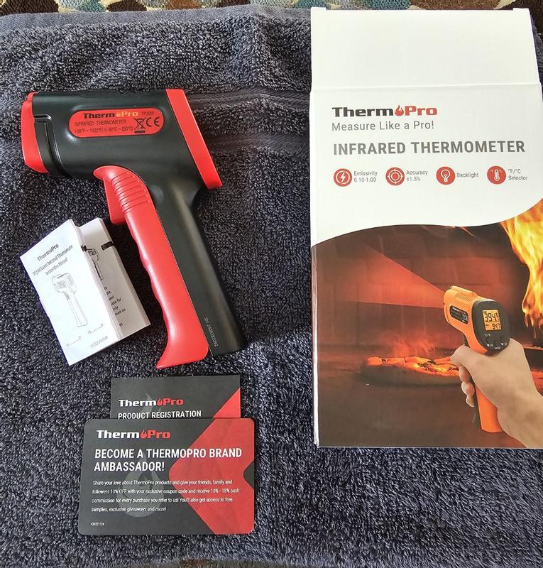 ThermoPro Infrared Rectangle Grill Thermometer TP30W at Lowes.com