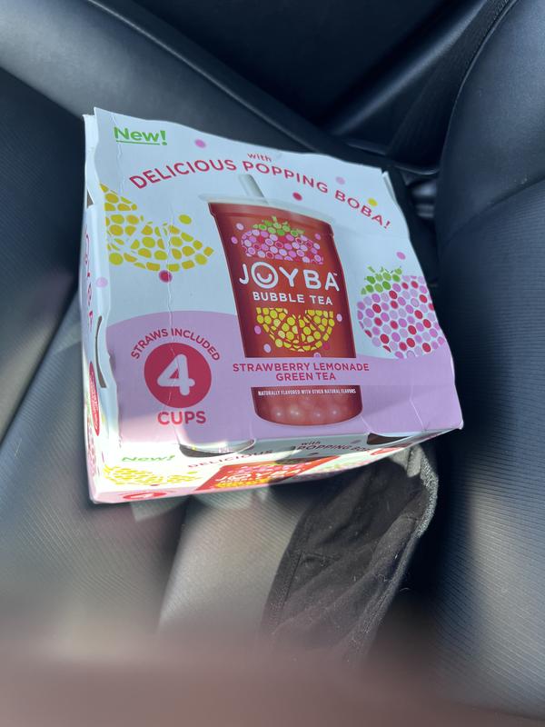 Joyba Strawberry Lemonade Green Bubble Tea - 4pk/12 Fl Oz Cups : Target