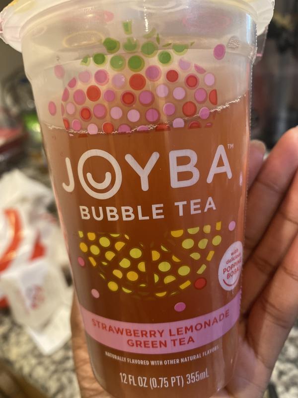 JOYBA Strawberry Lemonade Green Bubble Tea - 4pk/12 fl oz Cups