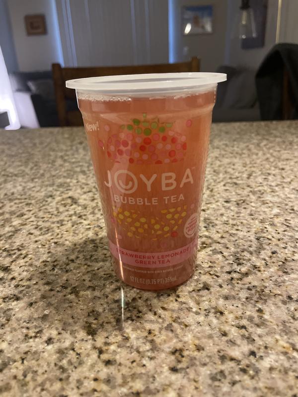 JOYBA Strawberry Lemonade Green Bubble Tea - 4pk/12 fl oz Cups