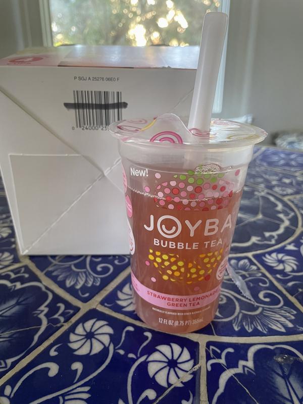 JOYBA Strawberry Lemonade Green Bubble Tea - 4pk/12 fl oz Cups