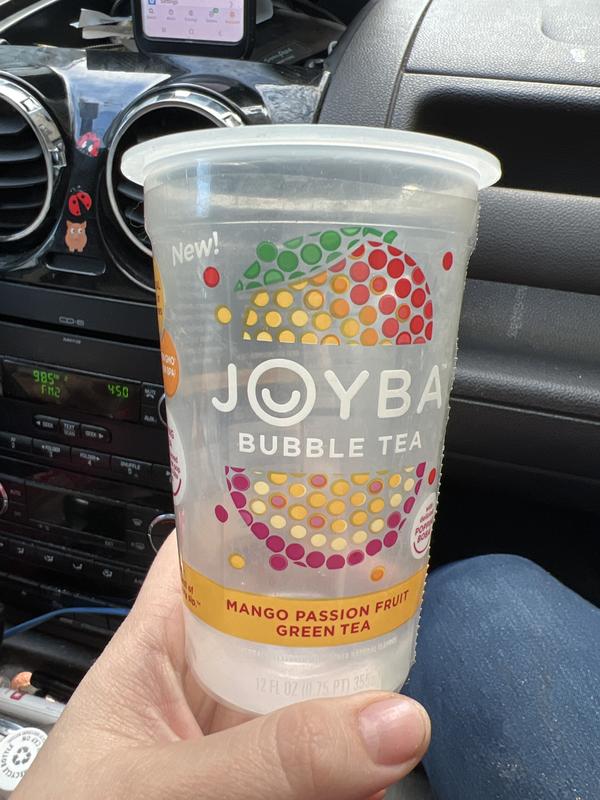 Joyba Bubble Tea 4 cups, 3 Flavors (Strawberry Lemonade, Mango Passion  Fruit Green Tea, Rasberry Dragon Fruit Black Tea) 12 fl oz each 