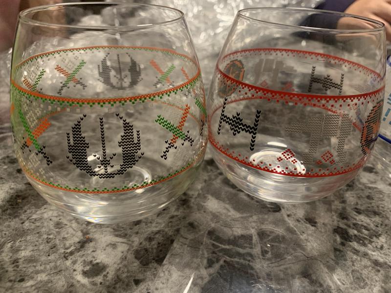 JoyJolt, Star Wars Ugly Sweater Stemless Drinking Glass, Set of 4 - Zola