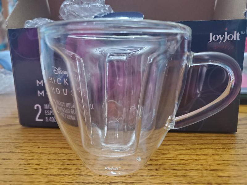 JoyJolt 5.4oz Double Wall Fluted Mugs (Set of 6)