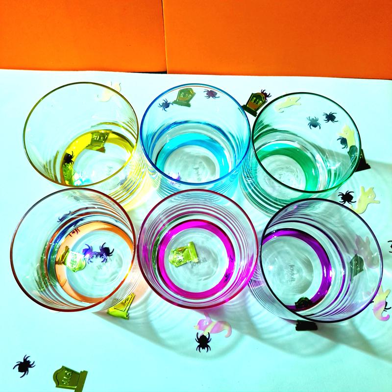 Can also see the colored bottom rim from above