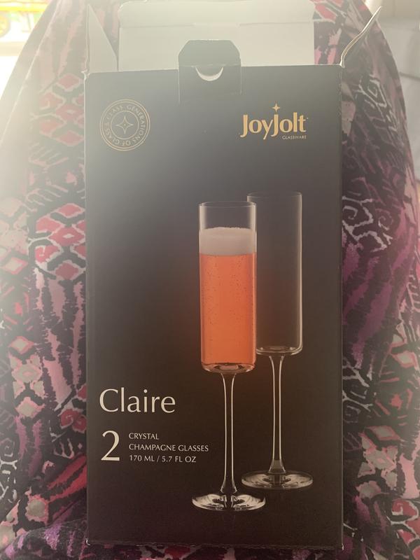 JoyJolt Claire 5.7 oz. Champagne Glasses (Set of 4) MC202123 - The