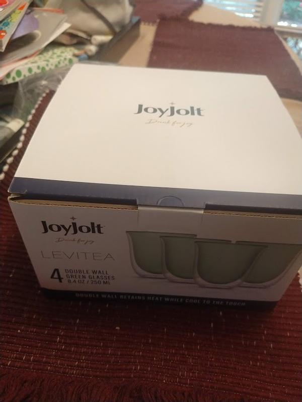 JoyJolt Levitea 8.4 oz. Double Wall Insulated Glasses (Set of 4